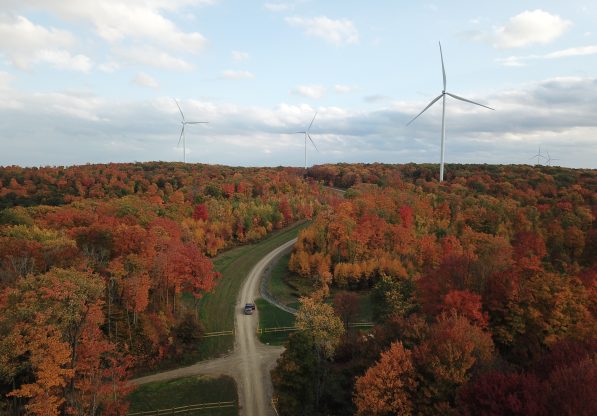 Big Level Wind Farm in the autumn